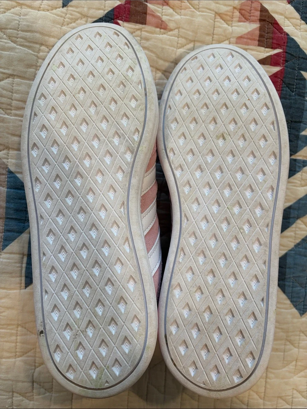 Adidas cloudfoam plus Pink Suede Women's Low-Top Sneakers size 6